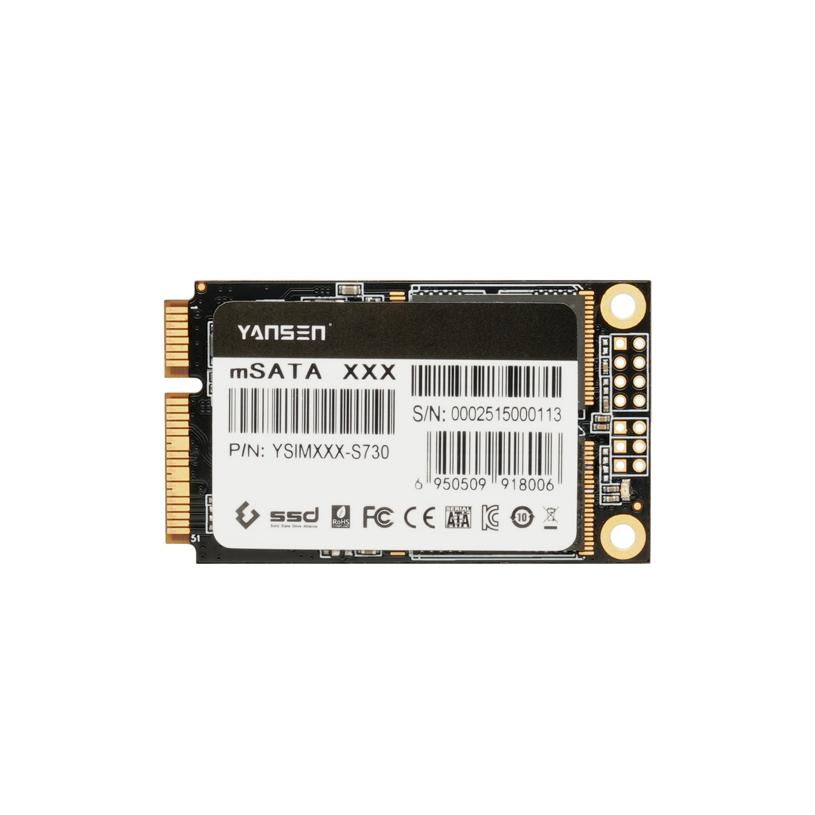 YSIMXXX-S730 mSATA工控級固態硬盤